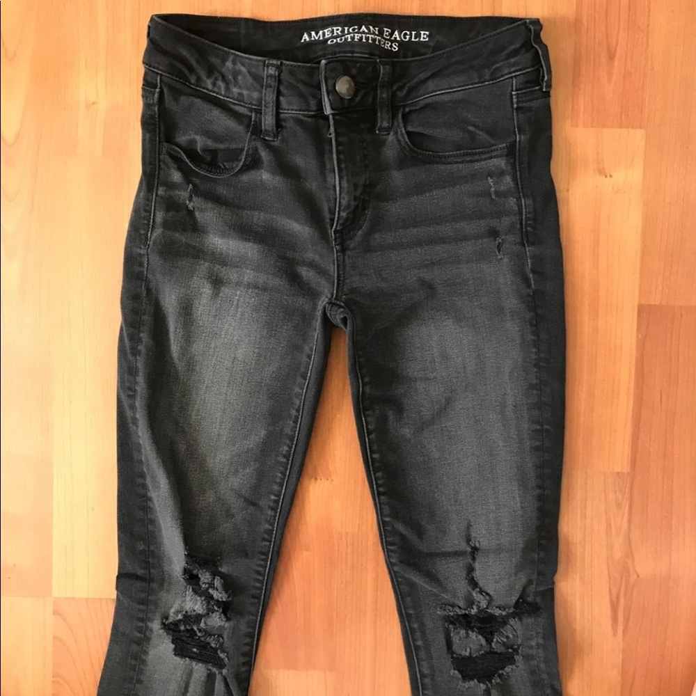 Black American Eagle Jeans/Jeggings
